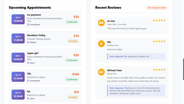 Branding customization screen showing logo upload, color picker, and template options